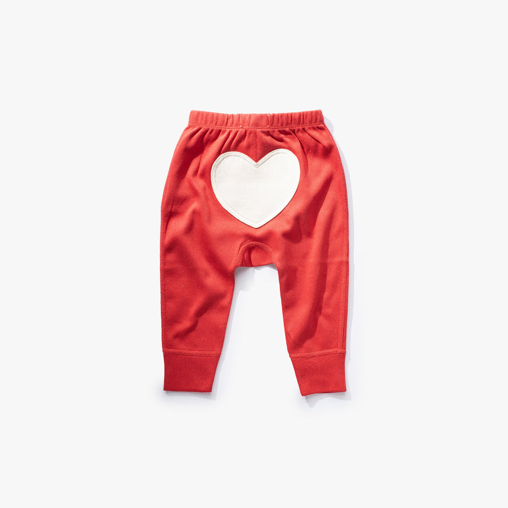 Apple Red Heart Pants